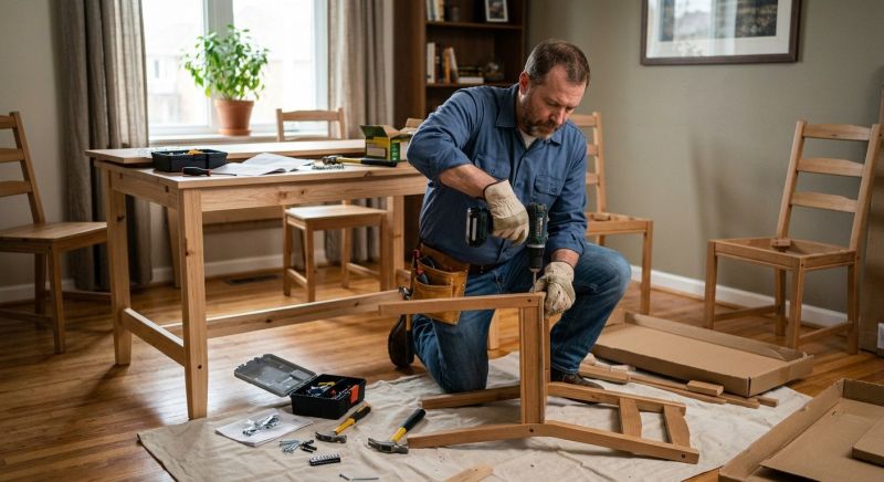 Kitchen Table Assembly in Alpharetta, GA